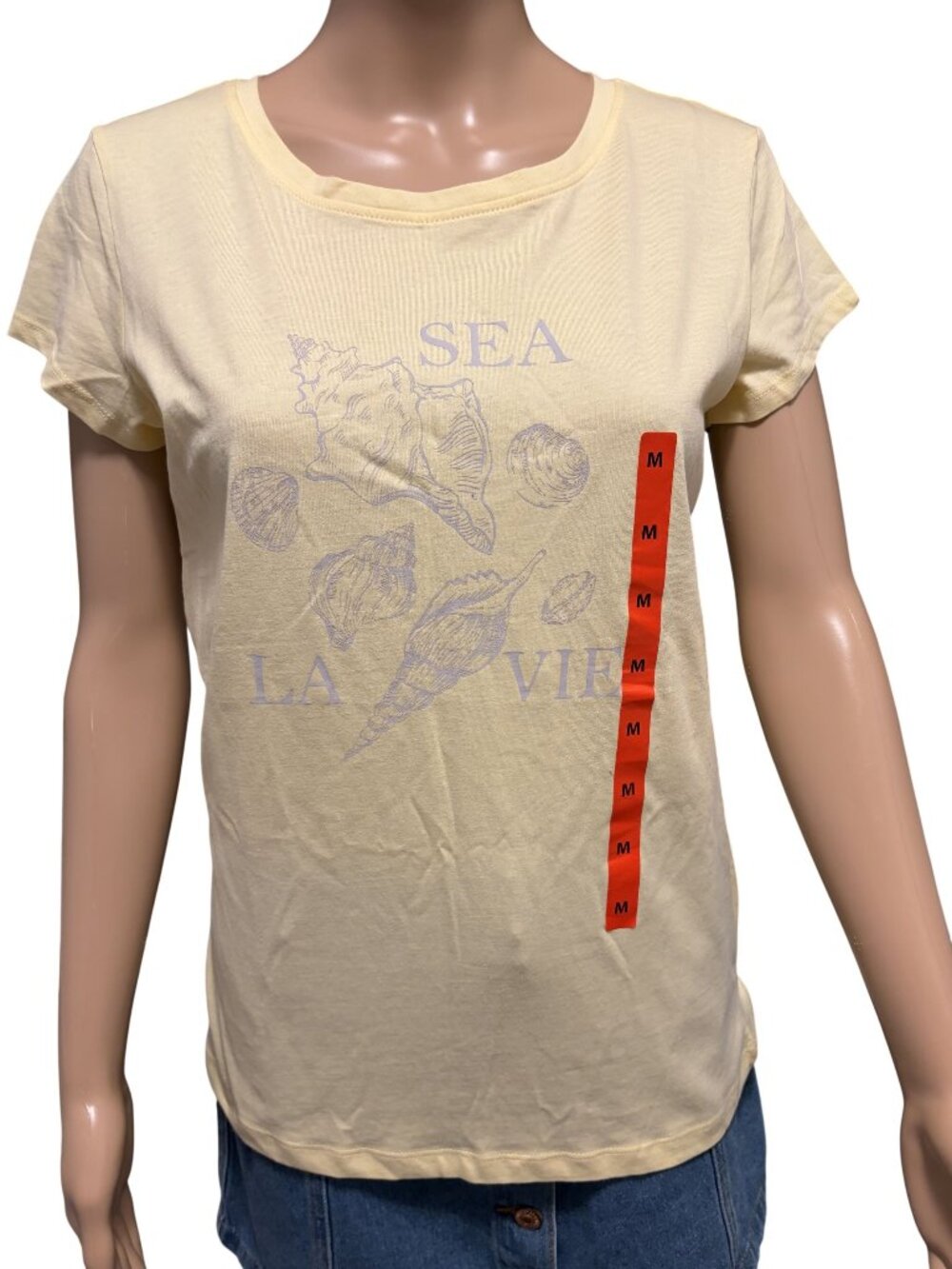 NWT 100% Cotton Yellow T-shirt Size Medium